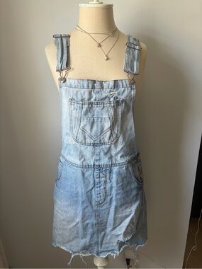 Kensie - Light Blue Denim Overall Dress - 28